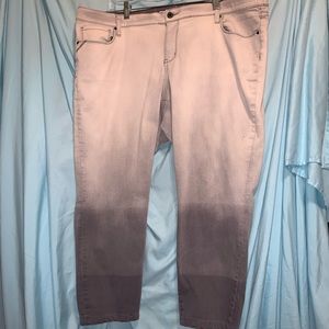 DKNY gray ombré jeans 18W